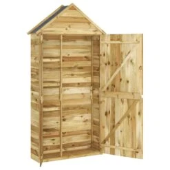 VidaXL Tuinschuur 107x37x220 Cm Geïmpregneerd Massief Grenenhout -VIDAXL Verkoop 033f199581bd43a1a6bc2780e4c818b0