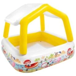 Intex Zwembad Met Overkapping Opblaasbaar 157x157x122 Cm