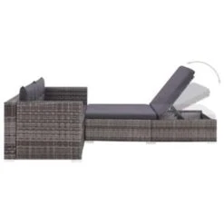 VidaXL 3-delige Loungeset Met Kussens Poly Rattan Grijs 6 VidaXL 3-delige Loungeset Met Kussens Poly Rattan Grijs -VIDAXL Verkoop 1000002966 0102