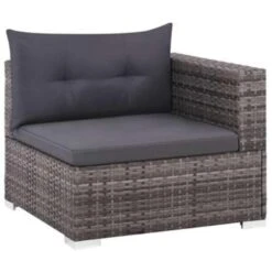 VidaXL 3-delige Loungeset Met Kussens Poly Rattan Grijs 7 VidaXL 3-delige Loungeset Met Kussens Poly Rattan Grijs -VIDAXL Verkoop 1000002966 0103