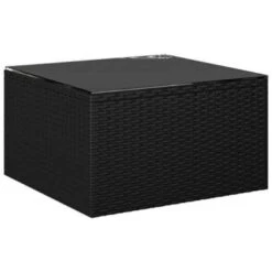 VidaXL 7-delige Loungeset Met Kussens Poly Rattan Zwart -VIDAXL Verkoop 1000003005 0103
