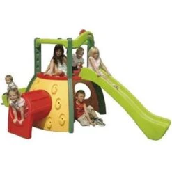 Little Tikes Speelhuis Groen Met Dubbele Glijbaan