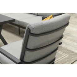 Garden Impressions Senja Lounge Dining Set 3-delig Rechts - D. Grijs -VIDAXL Verkoop 1000003376 0103