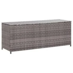 VidaXL Tuinbox 150x50x60 Cm Poly Rattan Grijs