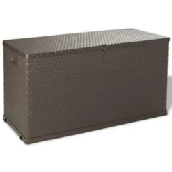 VidaXL Tuinbox 120x56x63 Cm Polypropeen Rattan Bruin
