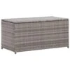 VidaXL Tuinbox 100x50x50 Cm Poly Rattan Grijs
