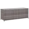 VidaXL Tuinbox 120x50x60 Cm Poly Rattan Grijs