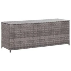 VidaXL Tuinbox 120x50x60 Cm Poly Rattan Grijs