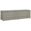 VidaXL Tuinbox 200x50x60 Cm Poly Rattan Grijs