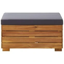 VidaXL Voetensteun 1 St Met Kussen Sectioneel Massief Acaciahout -VIDAXL Verkoop 1000005890 0102