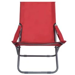 VidaXL Strandstoelen 2 St Inklapbaar Stof Rood -VIDAXL Verkoop 1000009665 0102