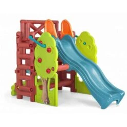 Feber Speelhuis Met Glijbaan En Klimrek Woodhouse Activity