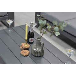 Garden Impressions Plaza Lounge Tuintafel 140x70xH40 Cm D. Grijs -VIDAXL Verkoop 1000013904 0103