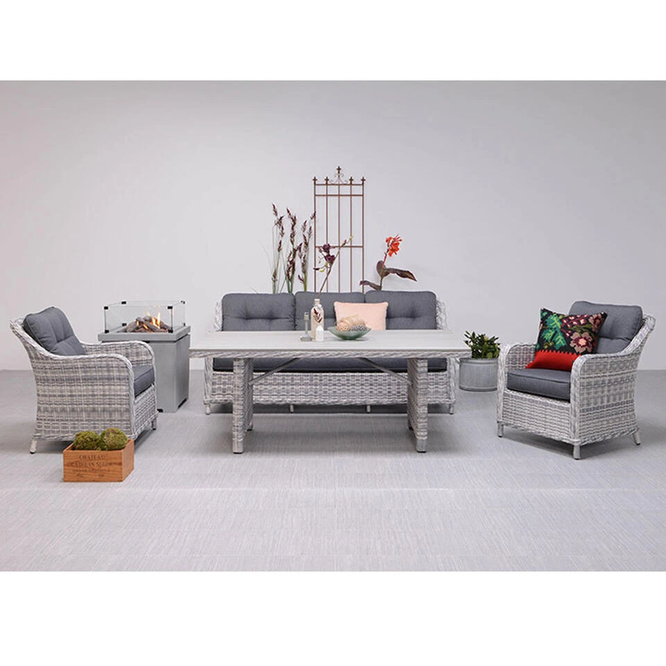 Garden Impressions Nova 3-zits Lounge Tuinbank - Licht Grijs 2 Garden Impressions Nova 3-zits Lounge Tuinbank - Licht Grijs - Afbeelding 2