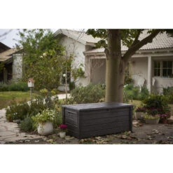 Keter Brightwood Opbergbox - 455L - 145x69,7x60,3 Cm - Grafiet -VIDAXL Verkoop 1000031537 0102