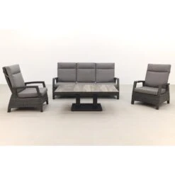 VDG Darwin/Jersey Stoel-bank Loungeset Verstelbaar - Antraciet -VIDAXL Verkoop 1000031636 0103