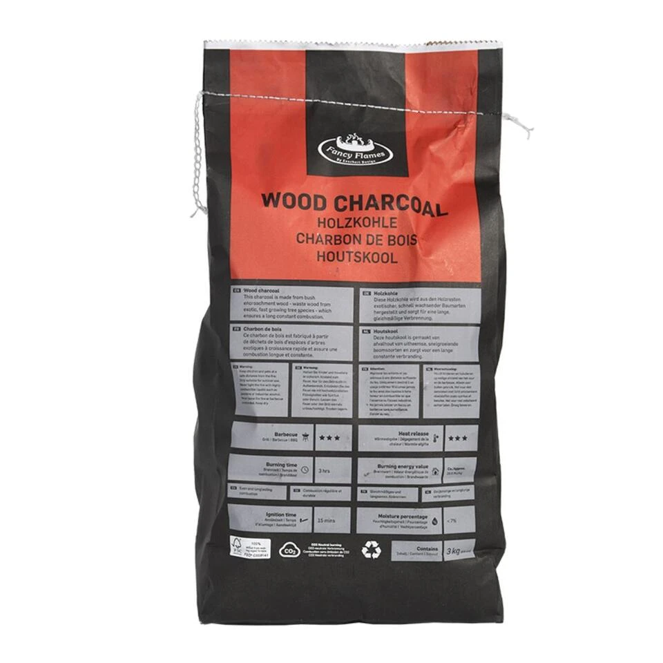 Houtskool 3 Kg 2 Houtskool 3 Kg - Afbeelding 2