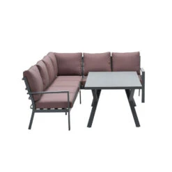 Garden Impressions Senja Lounge Dining Set 3-delig Rechts - Koper -VIDAXL Verkoop 1000035547 0103