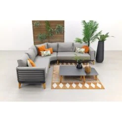 Garden Impressions Carmen Loungeset - Donker Grijs - 5-delig -VIDAXL Verkoop 1000035552 0103