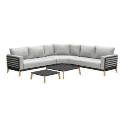 Garden Impressions Carmen Loungeset - Donker Grijs - 5-delig