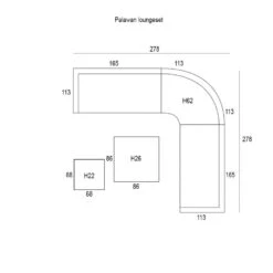 Garden Impressions Palawan Loungeset 5-delig - Mos Groen -VIDAXL Verkoop 1000041218 0103