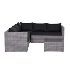 Garden Impressions Lyon Loungeset 5-delig Met Stoel -reflex Black -VIDAXL Verkoop 1000042163 0103