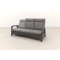 VDG Darwin Wicker Verstelbare 3-zits Loungebank - Antraciet -VIDAXL Verkoop 1000052979 0103