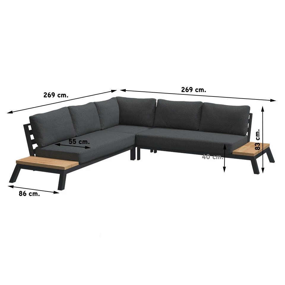 4 Seasons Empire Platform Loungeset 3-delig 2 4 Seasons Empire Platform Loungeset 3-delig - Afbeelding 2