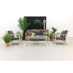 Garden Impressions Lombok Loungeset - Alu Bamboo / Mystic 7 Garden Impressions Lombok Loungeset - Alu Bamboo / Mystic -VIDAXL Verkoop 1000053026 0103