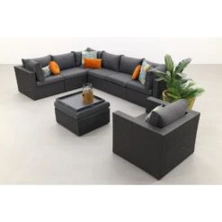 Suns Parma Loungeset - Inclusief Stoel + Middenelement - Antraciet -VIDAXL Verkoop 1000053039 0102