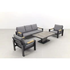 VDG Hammelton Stoel-bank Loungeset - Jersey Verstelbare Tuintafel -VIDAXL Verkoop 1000053057 0101