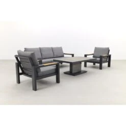 VDG Hammelton Stoel-bank Loungeset - Jersey Verstelbare Tuintafel -VIDAXL Verkoop 1000053057 0103