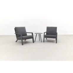 VDG Atlanta Loungestoelen/Brasilia Bijzettafel - Loungeset 3-delig -VIDAXL Verkoop 1000053058 0102