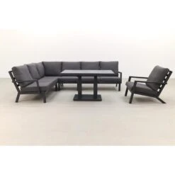 VDG Rockford/Atlanta Aluminium Loungeset Antraciet - Verstelbare Tafel -VIDAXL Verkoop 1000053068 0103