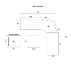 Garden Impressions Carlo Lounge Set XL - Licht Grijs 7 Garden Impressions Carlo Lounge Set XL - Licht Grijs -VIDAXL Verkoop 1000054013 0103