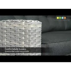 Garden Impressions Alaska Lounge Dining Set Links - Grijs -VIDAXL Verkoop 1000054036 0103