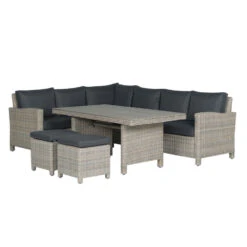 Garden Impressions Norma Lounge Dining Set - Licht Vintage Willow