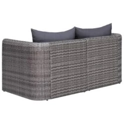 VidaXL Tuinhoekbanken 2 St Poly Rattan Grijs -VIDAXL Verkoop 1000054606 0102