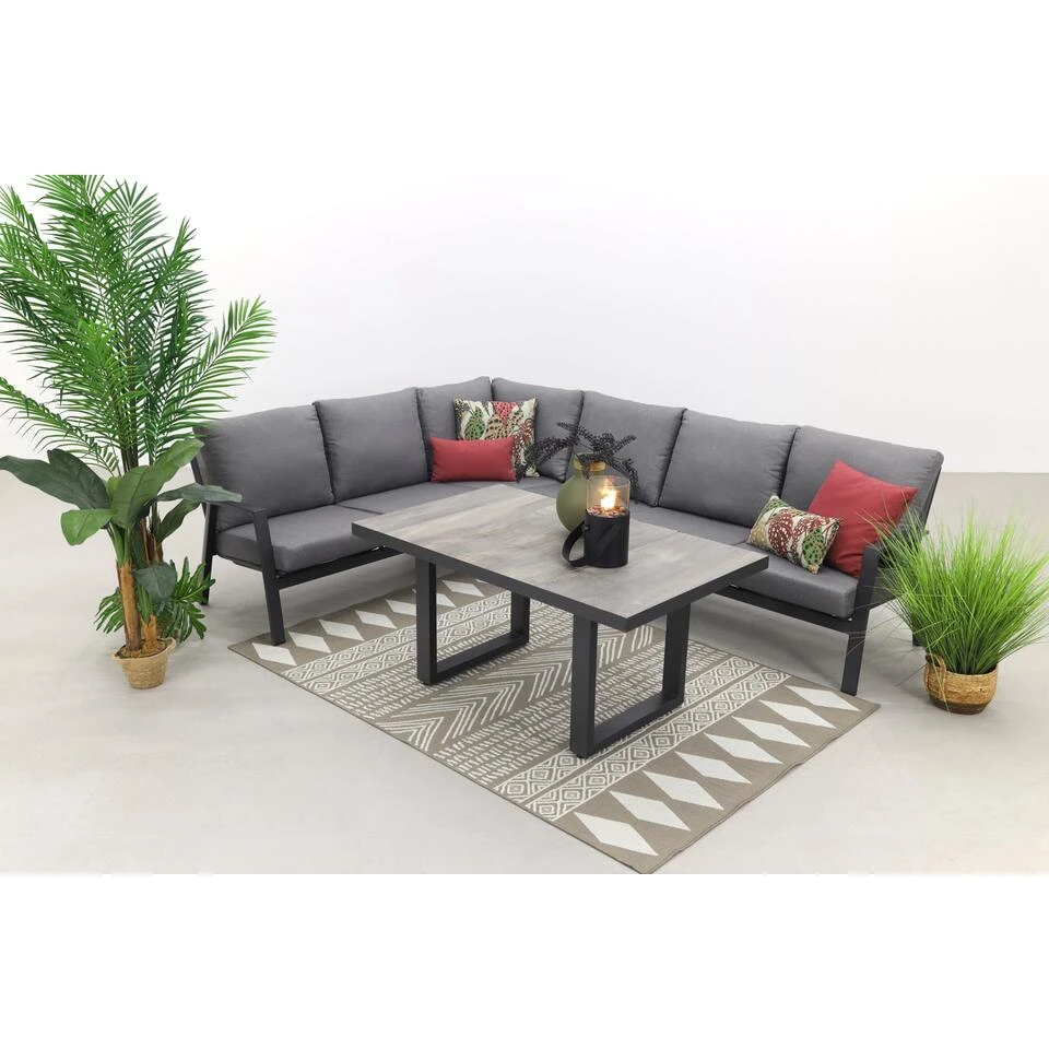 VDG Azoren/Darwin Lounge Dining Set - Antraciet - Links & Rechts 3 VDG Azoren/Darwin Lounge Dining Set - Antraciet - Links & Rechts - Afbeelding 3