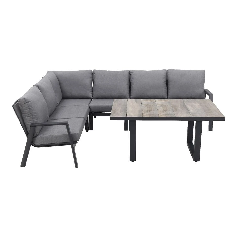 VDG Azoren/Darwin Lounge Dining Set - Antraciet - Links & Rechts 1 VDG Azoren/Darwin Lounge Dining Set - Antraciet - Links & Rechts