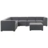 Beliani Hoek Loungeset AREZZO - Grijs Polyester