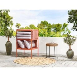 Beliani Loungeset TERRACINA - Oranje Aluminium -VIDAXL Verkoop 1000059687 0103