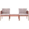 Beliani Loungeset TERRACINA - Oranje Aluminium
