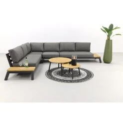 4 Seasons Empire Platform Loungeset 6-delig Met Mindo Tafels Rond -VIDAXL Verkoop 1000060173 0103