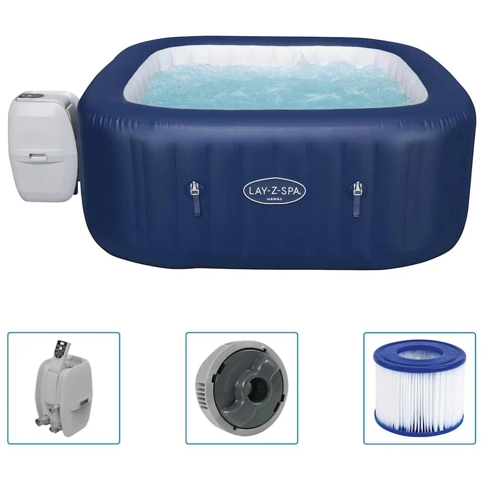 Bestway Lay-Z-Spa Bubbelbad Opblaasbaar Hawaii AirJet 1 Bestway Lay-Z-Spa Bubbelbad Opblaasbaar Hawaii AirJet