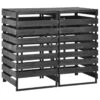 VidaXL Containerberging Dubbel 140x75x121 Cm Geverfd Grenenhout
