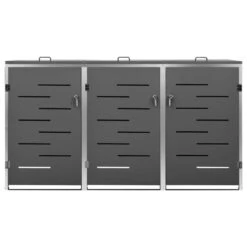 VidaXL Containerberging Driedubbel 207x77,5x115 Cm Roestvrij Staal -VIDAXL Verkoop 1000060820 0104