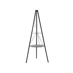 Beliani Houtskoolgrill GELAI - Zwart Staal