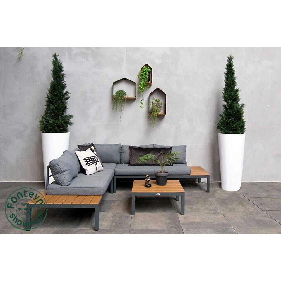 Fonteyn - Loungeset Palma - Antraciet 2 Fonteyn - Loungeset Palma - Antraciet - Afbeelding 2