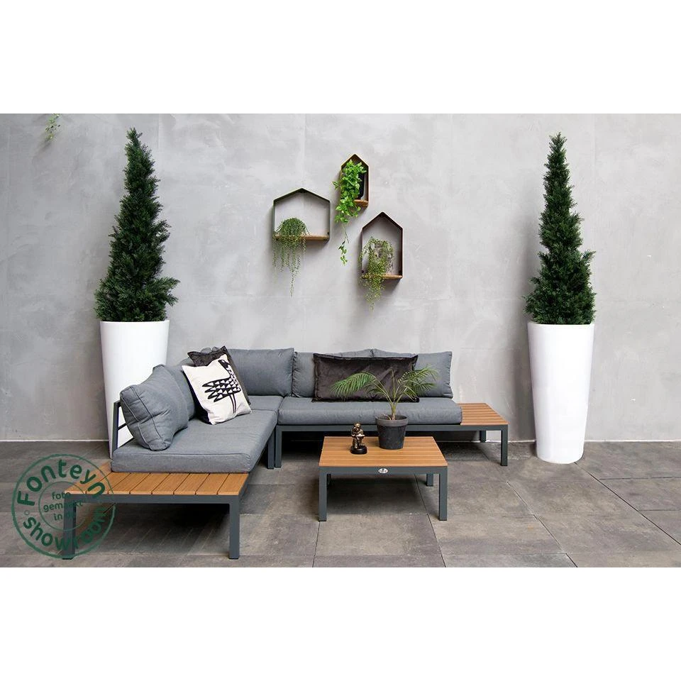 Fonteyn - Loungeset Palma - Antraciet 1 Fonteyn - Loungeset Palma - Antraciet